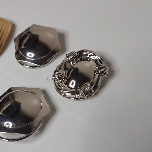 Lot Of 6 Lightweight Metal Scarf Clips - Picture 2 of 16